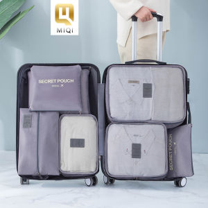 High Quality Travel Luggage 7PCS Set Packing Organizers Designer Packing Cubes Christmas Gift Storage Pouch Bags