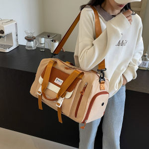 กระเป๋าเดินทางสำหรับผู้ว่ายน้ำและออกกำลังกาย กระเป๋าใส่ชุดว่ายน้ำ กระเป๋าใส่เสื้อผ้า กระเป๋าใส่รองเท้า กระเป๋าสะพายไหล่แบบมีซิปขนาดใหญ่สำหรับเดินทาง