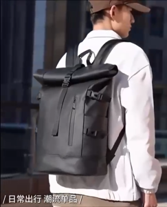 Backpack 2108-X – Expandable Waterproof Roll-Top Laptop Backpack (13cm Extension 25–38L Capacity)