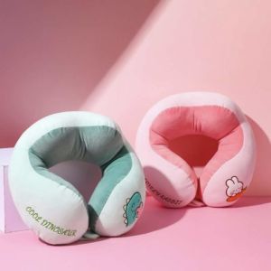 Bantal Leher Halus Lembut Terbaru Lucu Bantal Sandaran Travel Tidur Siang Mobil Pesawat Bus Kereta