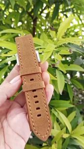 Strap Tali Jam Tangan Kulit Crazy Horse Warna Tan Garansi 1 Tahun