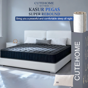 CUTEHOME Kasur Spring Bed Tebal 20cm dengan pegas terbungkus individu Matras Kasur Spring Bed in Box Deluxe Edition 160/180 *200cm