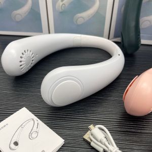 Portable Mini Foldable LED Lighted Neck Fan Sporty Fan USB Powered Compact Size Handy Fan Perfect for Home And Daily Use