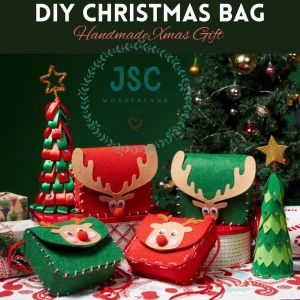 Christmas DIY Small Gift Handmade Xmas Deer Creative Kindergarten Art & Craft Material Bag Christmas Decoration 圣诞节小礼物手工DIY小鹿背包