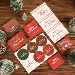 Christmas Happy Stickers Cake Decoration Card Santa Snowman Christmas Tree Christmas Eve Dessert Dress up