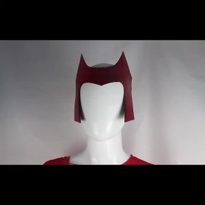 Wanda Vision Scarlet Witch Wanda Maximoff Cosplay Costume Outfit Jumpsuit Cloak Halloween Carnival Suit Scarlet Witch Costume