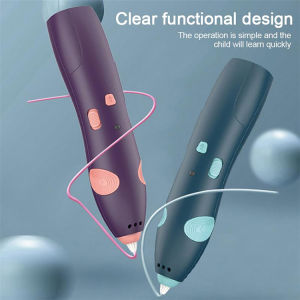 3D Printing Pen Toy Childrens Low Temperature Three-Dimensional Multi-Functional Magic Pen Little Girl Consumables Sandi Drawing Pen  3D Printing Pen Crafting Doodle Drawing Arts Printer Tools for Children Designer Artist