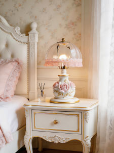 OUCHAO | Retro Lace Rose Table Lamp