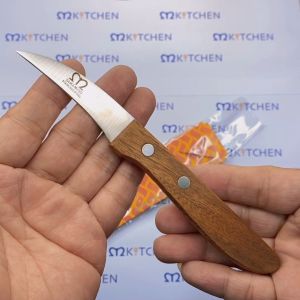 มีดคว้านผลไม้ด้ามไม้ มีดแกะสลัก สแตนเลส" - มีดคว้านผลไม้ด้ามไม้ มีดแกะสลัก สแตนเลส
