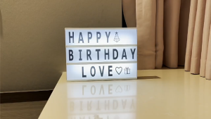 🎉𝐒𝐆 𝐋𝐨𝐜𝐚𝐥🎉A5 Alphabet Light Led Lightbox Message Box DIY Light Box Letters Wedding Message Board Children Birthday Gift