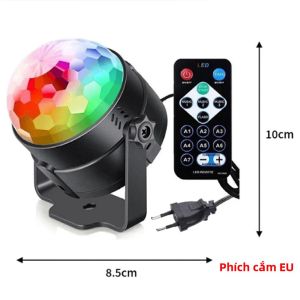 Đèn Disco LED RGB Xoay Bóng Đèn Strobe DJ Với Điều Khiển Từ Xa Điều Khiển Bằng Âm Thanh Dùng Cho Tiệc Tùng Sân Khấu Trình Diễn Laser Ô Tô Quà Giáng Sinh Đèn Nhảy Múa Kỳ Diệu