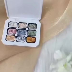 Bộ Sơn Gel Móng Tay 9 Màu Ngọc Trai Bóng Mượt Bán Vĩnh Cửu Lâu Trôi Kiểu Nàng Tiên Cá Tẩy Sạch Bằng Nước Sử Dụng Được Với Đèn UV&LED Dạng Gel Đặc Dễ Tán