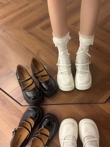 Dichtuผู้หญิงRetroสไตล์ฝรั่งเศสหนาด้านล่างMary Janeรองเท้ารอบหัวและรองเท้าส้นสูงฤดูร้อนใหม่ 2024 คอลเลกชันที่สมบูรณ์แบบสําหรับโอกาสสบายๆ