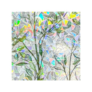 fancy fix | Translucent Anti-Peep Window Film Colorful Vine Patterns