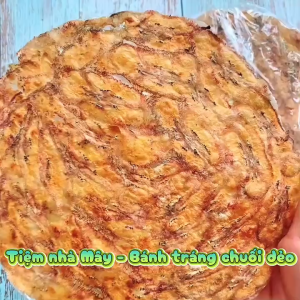 (10 Cái) Bánh Tráng Chuối Nướng Dẻo - (5 Cái) Bánh Chuối Giòn Đặc Sản