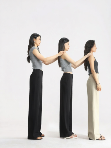 HIPPIE MISS | Boho Style High Waist Straight Trousers