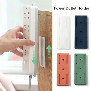 Super strong self-adhesive power cord holder - wall mounted without drilling with cable management seamless removal durable p