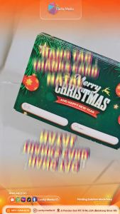 [25pcs] Thanks Card Natal Hampers Custom 6x9 Ucapan Merry Christmas Card Greeting Kartu Ucapan