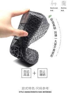 Summer New Crystal Sandals Women Thick Bottom Crystal Shoes Crystal Princess High Heel Slope Heel Beach Vacation Beach Sandals Women