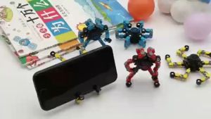 Mainan Anak Fidget Spinner Robot Gyro Fingertip Gangsing Transform Mekanikal Giro Spiner Jari Muter