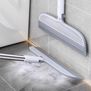 Magic Broom Silicone Mop Dụng Cụ Làm Đồ Chứa Nước Trong Nhà Bếp Và Phòng Tắm Không Dính Đầu Rác Mát Xa Dụng Cụ Làm Đồ Dụng Móc