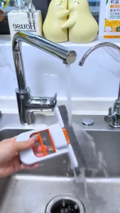 Cây lau tự vắt cầm tay đa năng - Gấp gọn thông minh dụng cụ lau kính bàn bếp nhà tắm siêu sạch G549-LauTV