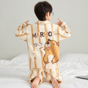 SHAPRA | Boys Cotton Long Sleeve Sleepwear Set
