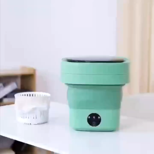 6L/8L/15L Washing Machine Mini Portable Automatic with Separation Basket Underwear Special Sterilization Smart Blue Light Foldable Washing Machine