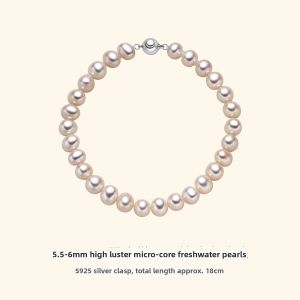 Helas | Freshwater Pearl S925 Silver Full Pearl Minimalist Bracelet