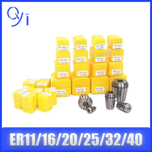 ER11 ER16 ER20 ER25 ER32 ER40 Precision Spring Collet Chuck 0.015mm for CNC Milling Tool Holder Engraving Machine Spindle Motor