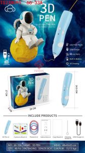 Bộ Bút Vẽ 3D Pin Sạc Nhiệt độ thấp PCL Printing Pen full phụ kiện Kèm Tập Vẽ + Nhựa PCL