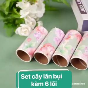Set bộ cây lăn bụi kèm 6 lõi lăn 10cm