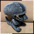 Alien Xenomorph Shaped Zipper Mouth Plush Doll Kawaii Plush Pillows Stuffed Toys Cartoon Decor Trendy Toy Birthday Present. 
