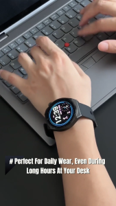 SEEKEN SGR-3 GPS Smartwatch | Amoled Touchscreen | Smart Notifications | Bluetooth Fitness Tracker | Alloy Band | Black