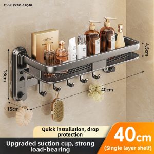 TAOSHI | Wall-mounted Towel Rack Suction Easy Install Foldable Bathroom