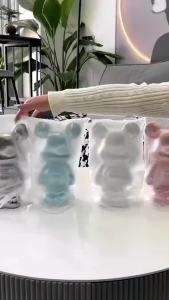 Duocoo✅พร้อมส่ง🚚18CM หมีของเหลว หมีรุนแรง การตกแต่ง เครื่องประดับ สีเมทัลลิค งานเซรามิกกระเบื้อง ตั้งโชว์ตกแต่งบ้าน ราคาถูกที่