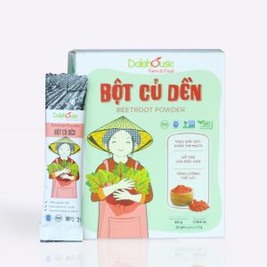 Bột Củ Dền Dalahouse - Bột Củ Dền Hữu Cơ Nguyên Chất Sấy Lạnh Dalahouse - Hộp 20 gói tiện lợi (60gr)
