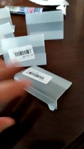 10Pcs 9*6cm L-shape Price Label Card Holder Tabletop Acrylic Price Sign Tag Display Stand