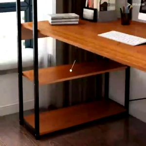 LULU Computer Desk Desktop Office Desk Simple Bookshelf Table Combination Household Study Table Simple Integrated Writing Desk Multifunctional Study And Work Desk For Home Bedroom Study Room And Office Use