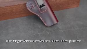 KOSIBATE Bao Da IWB Bằng Da Thật Kẹp Thắt Lưng Mang Theo Kín Đáo Bao Da Tay Phải Bằng Da Thật Cho Súng