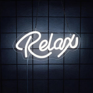 Chill Zone Neon SignNeon Just Relax LED Lights Sign for Man Cave Decoration for Women Room Wall DecorBedroomBarClubParty