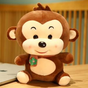 Scarf Monkey Doll Plush Toy Little Monkey Doll Zodiac Monkey Cloth Doll Childrens Gift