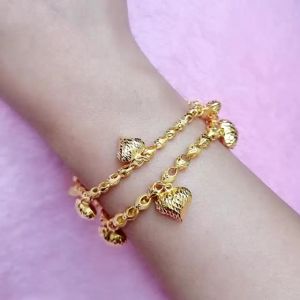 JIN JING RANTAI TANGAN SIPUT 5 LOVE EMAS 916 7.84g-10.51g