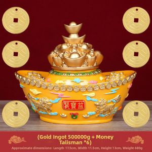 DINGFENGGE | Lucky Golden Ingot Ornament