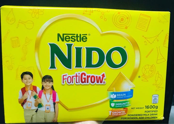 1600g Nestle Nido Fortigrow Fortified Powdered Milk Drink for