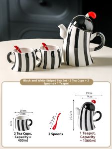 Mr.Snail | Creative Ceramic Tea Set with Teapot and Teacups