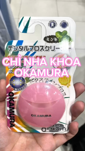 [HCM] CHỈ NHA KHOA OKAMURA CHỨA TINH CHẤT BẠC HÀ MÀU GIAO NGẪU NHIÊN ( CUỘN 45CM ) - HÀNG NHẬT NỘI ĐỊA