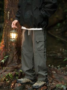 HetingHOME | Hetinghome Loose Fit Outdoor Cycling Pants For Men Casual Loose Style Couples Workwear Polyester Fiber All Season Long Trousers