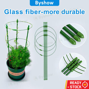 Byshow Flower Rack Ring Conical Plant Climbing Support Stick Net Garden Trellis For Vines Planting Equipment Bonsai Tool Para Pokok Menjalar Plant Crawling Frame Stand