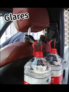 【เคลียร์สต๊อก】2 in 1 ตะขอเกี่ยวของอเนกประสงค์ในรถ 2ชิ้น ที่วางมือถือ ที่แขวนของในรถ ตะขอแขวนของในรถ ตะขอแขวนหลังเบาะ แข็งแรงทนทาน